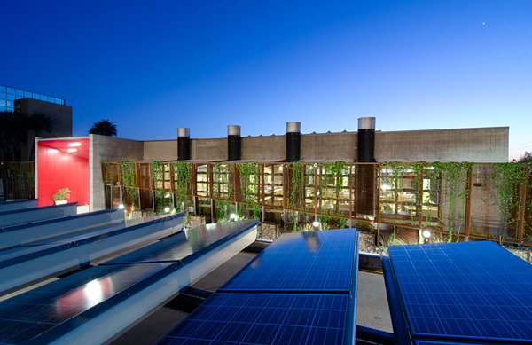 View of the DPR bulding at night